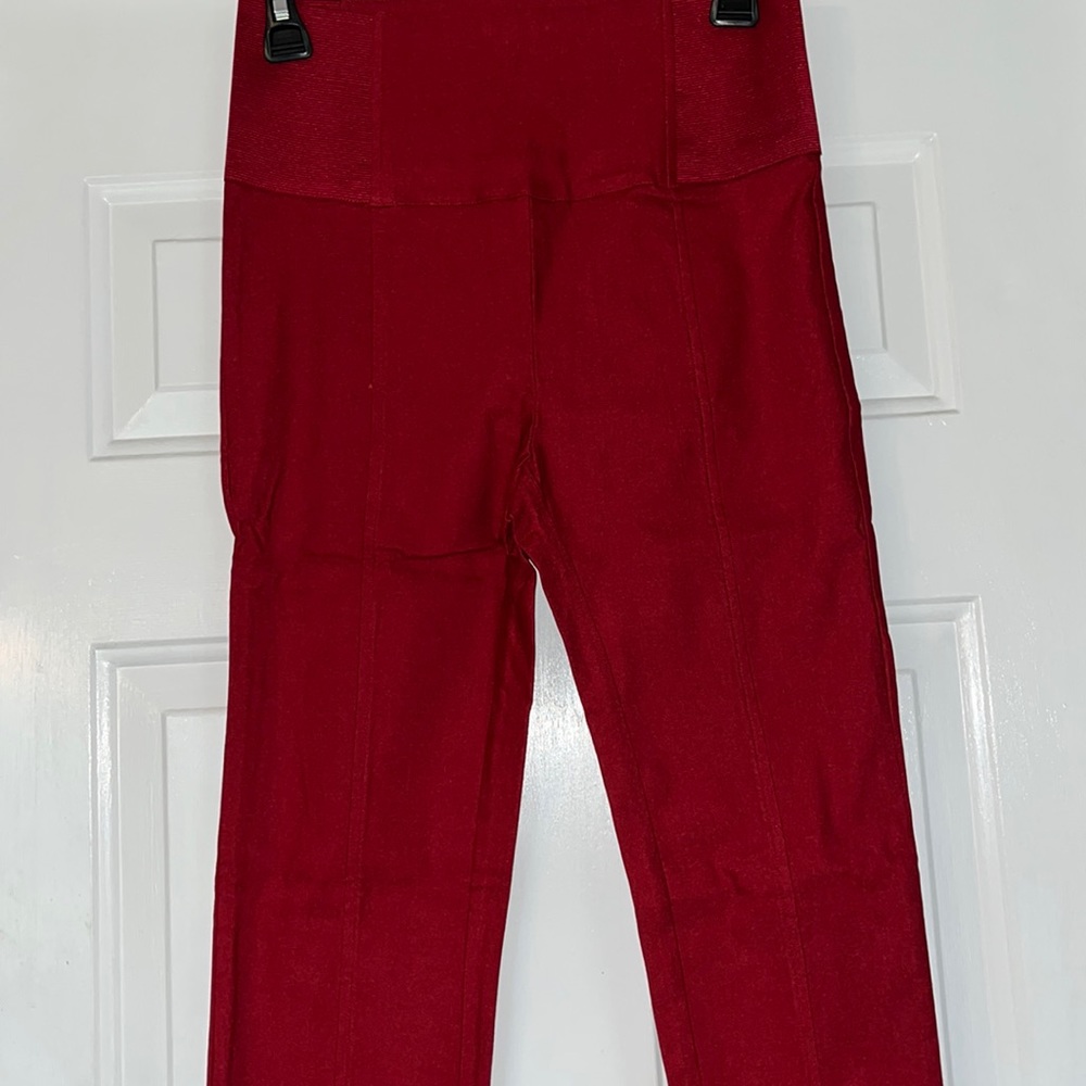 Red stretchy pants NWT